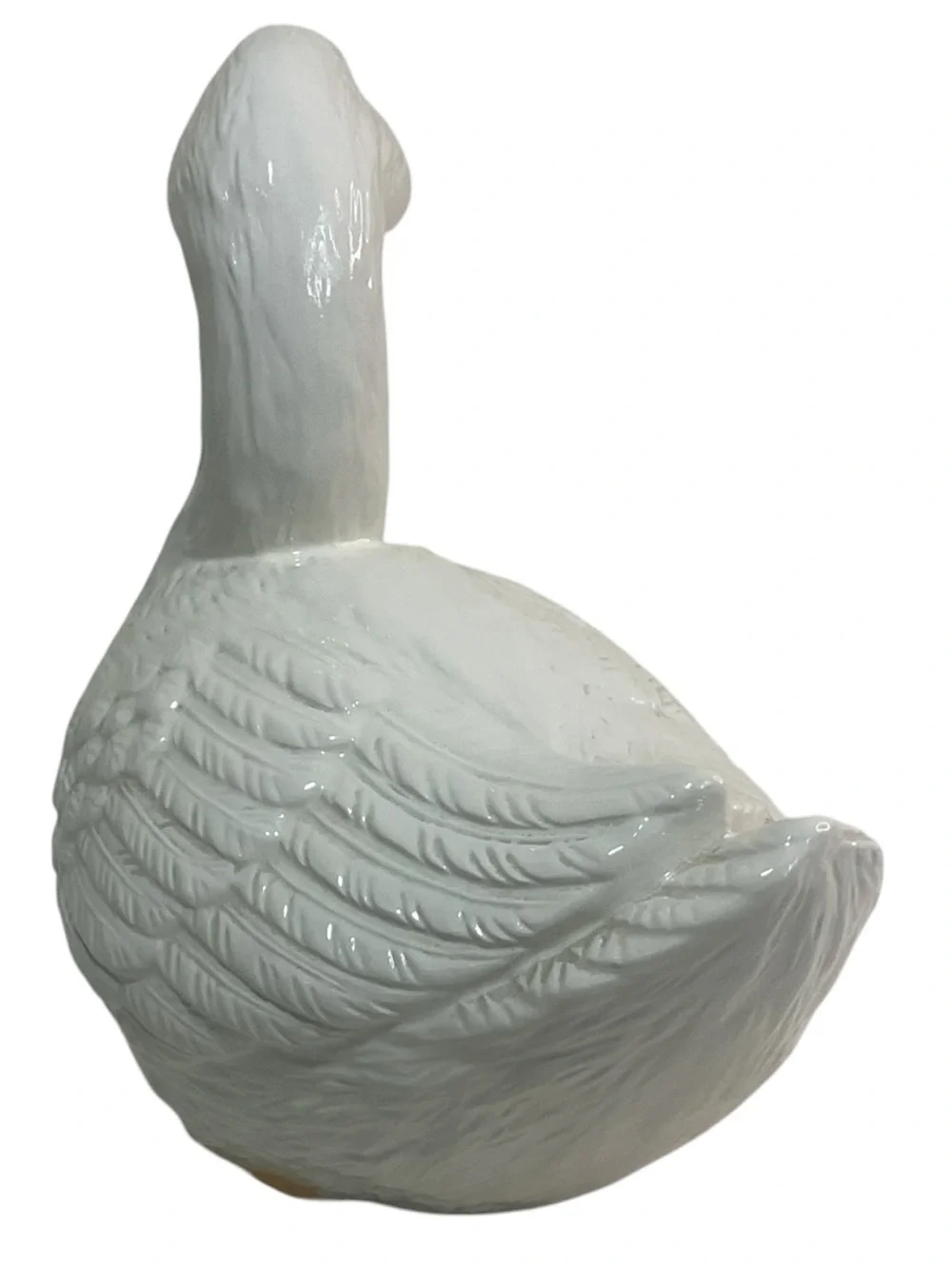 Vintage Scioto 1987 Ceramic White Goose Figurine Farmhouse Country Decor